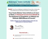 Maitrisez Votre Arthrite. Arthritis Remedy French Model.