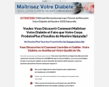 Maitrisez Votre Diabete. Diabetes Remedy French Model.