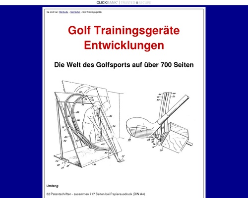 Golf Trainingsgeräte und Entwicklungen