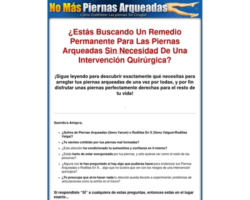 No Más Piernas Arqueadas – Cómo Enderezar Las piernas Sin Cirugía!